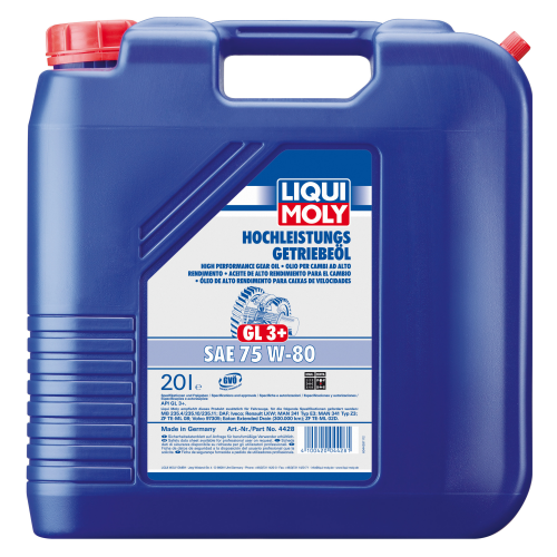 4428 LiquiMoly НС-синт. тр.масло Hochleistungs-Getrieb. 75W-80 GL-3+ (20л) - 20 л
