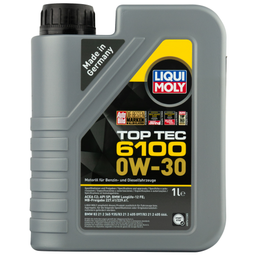 20777 LiquiMoly НС-синт. мот.масло Top Tec 6100 0W-30 SP C2 (1л) - 1 л 20777 LiquiMoly НС-синт. мот.масло Top Tec 6100 0W-30 SP C2 (1л) - 1 л