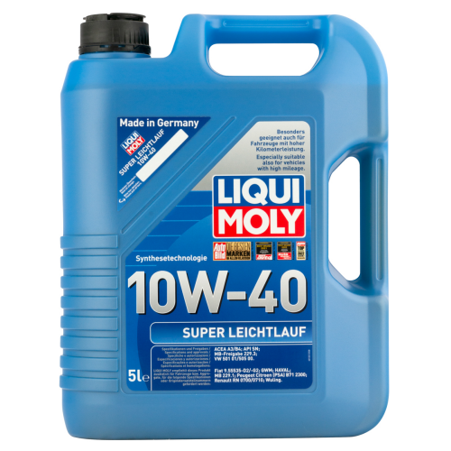 9505 LiquiMoly НС-синт. мот.масло Super Leichtlauf 10W-40 SN A3/B4 (5л) - 5 л