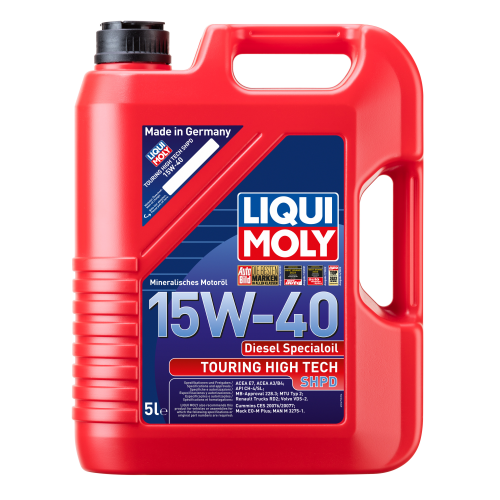 2475 LiquiMoly Мин. мот.масло Touring High Tech SHPD-Motoroil 15W-40 CH-4/SL A3/B4/E7 (5л) - 5 л