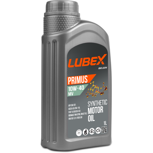 L034-1322-1201 LUBEX Синт-ое мот.масло PRIMUS MV 10W-40 CF/SN A3/B4 (1л) - 1 л