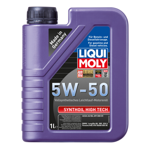 9066 LiquiMoly Синт. мот.масло Synthoil High Tech 5W-50 CF/SM A3/B4 (1л) - 1 л