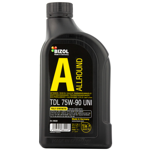 88220 BIZOL Синт-ое тр.масло Allround Gear Oil TDL 75W-90 UNI (1л) - 1 л