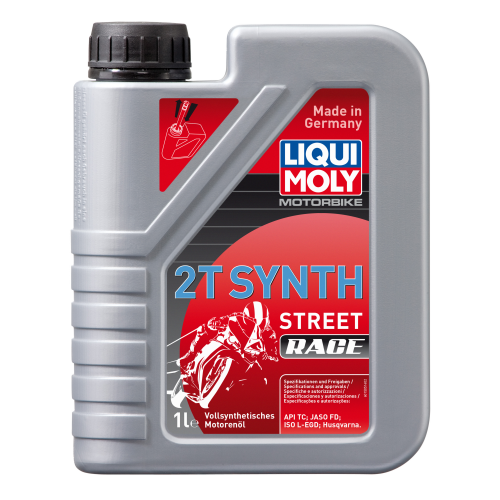 3980 LiquiMoly Синт-ое мот.масло д/2-т.мотоц. Motorbike 2T Synth Street Race TC FD L-EGD (1л) - 1 л